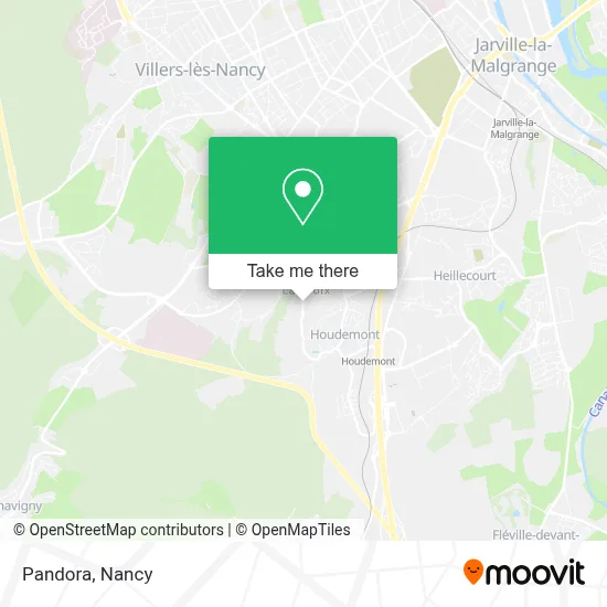 Pandora map