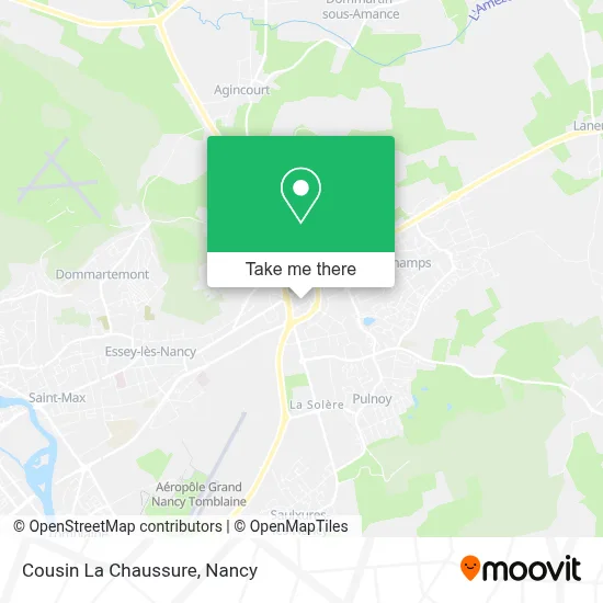 Cousin La Chaussure map