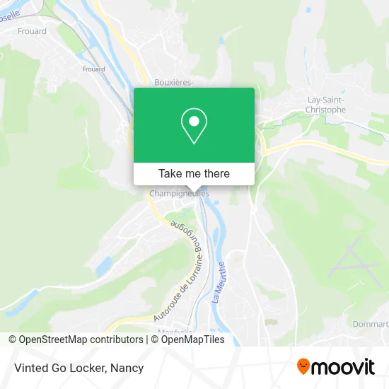 Vinted Go Locker map