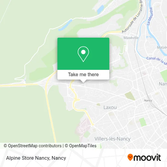 Alpine Store Nancy map