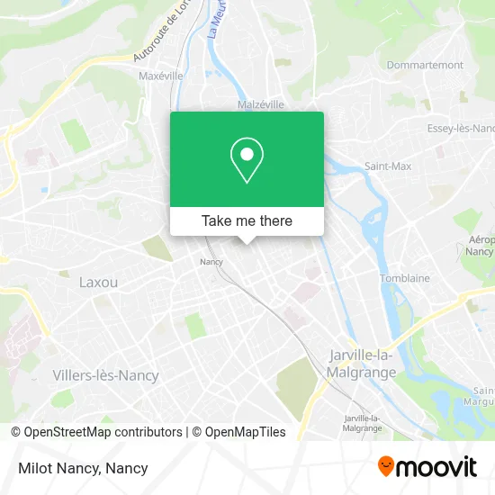 Milot Nancy map