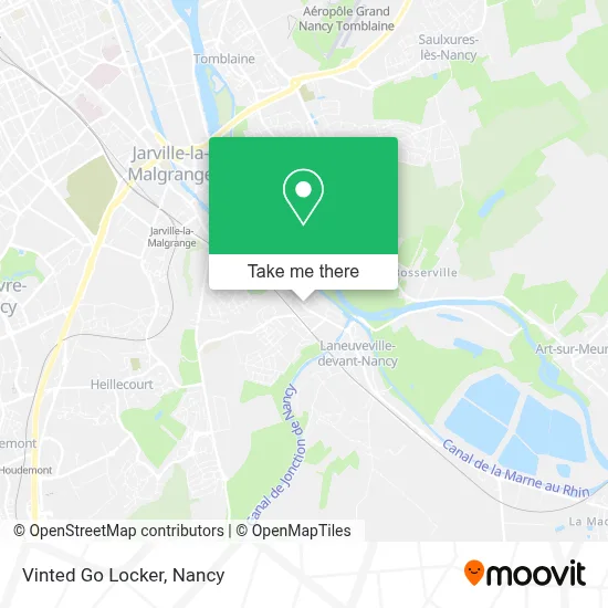 Vinted Go Locker map