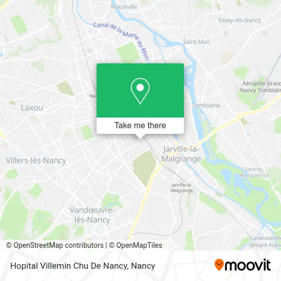Hopital Villemin Chu De Nancy map