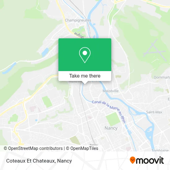 Coteaux Et Chateaux map