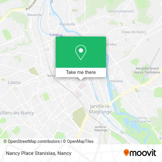 Nancy Place Stanislas map