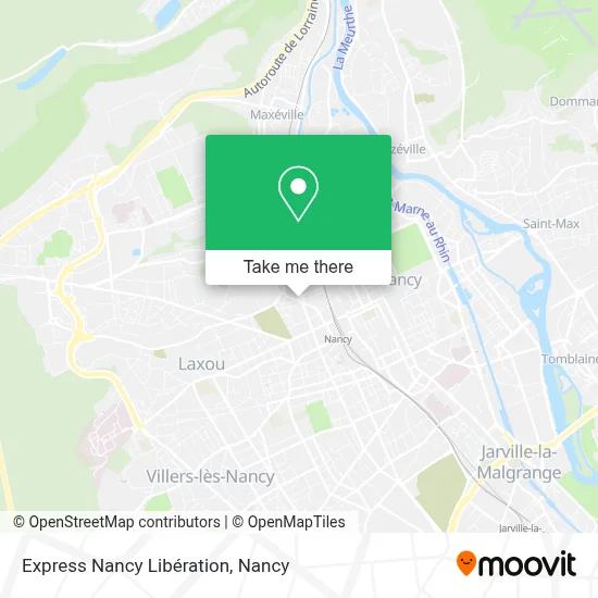 Express Nancy Libération map