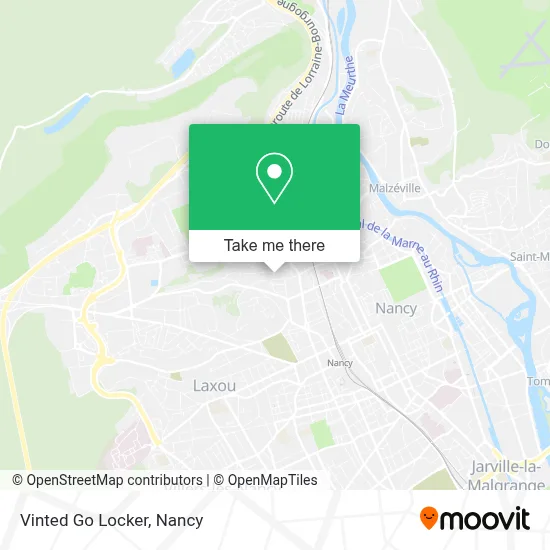 Vinted Go Locker map