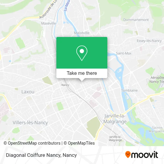 Diagonal Coiffure Nancy map