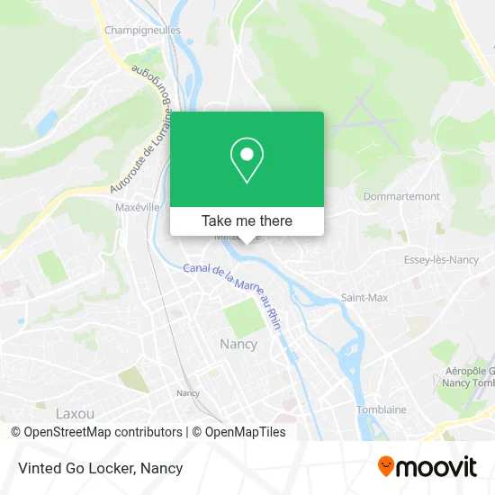 Vinted Go Locker map