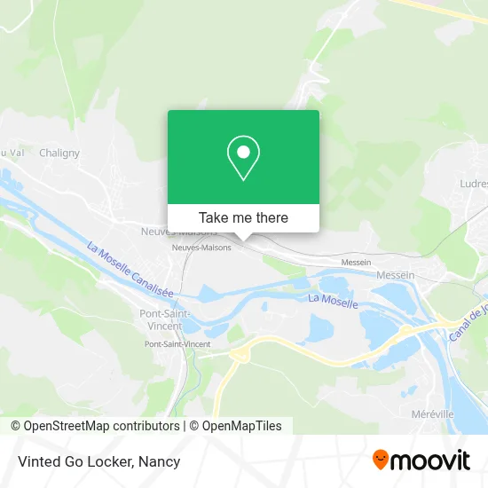 Vinted Go Locker map