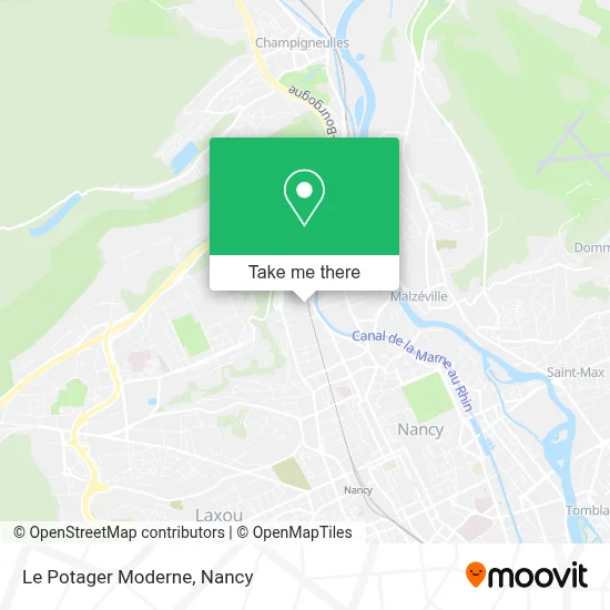 Le Potager Moderne map
