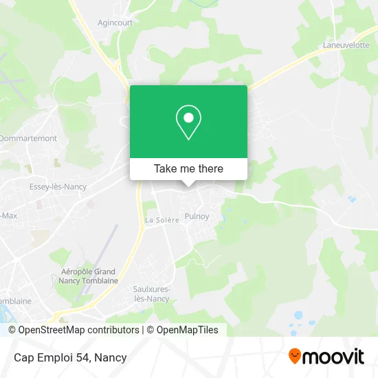 Cap Emploi 54 map