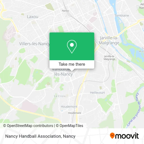 Nancy Handball Association map