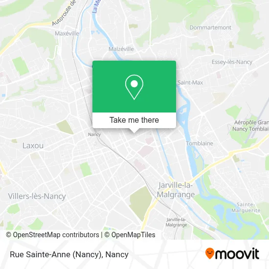 Rue Sainte-Anne (Nancy) map