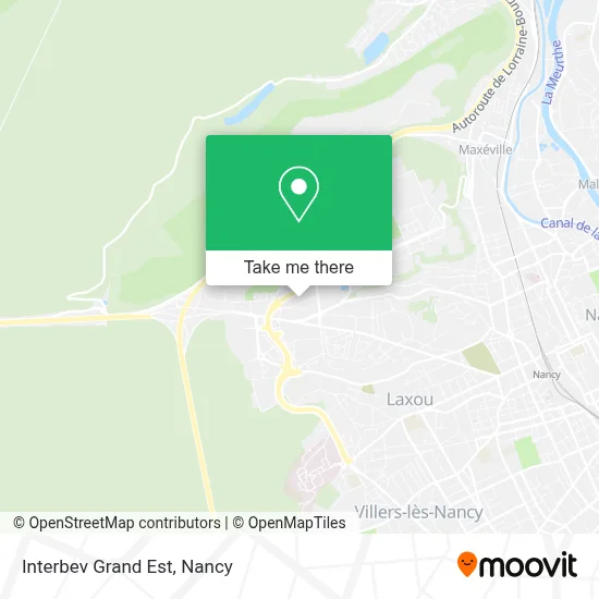 Interbev Grand Est map