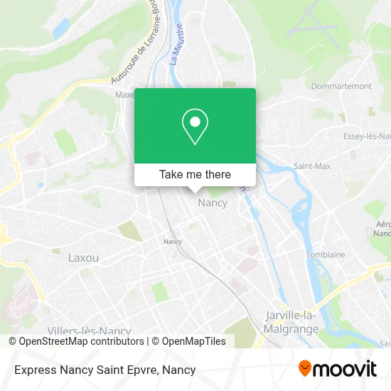 Express Nancy Saint Epvre map