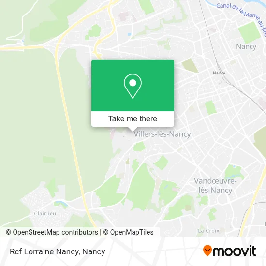 Rcf Lorraine Nancy map