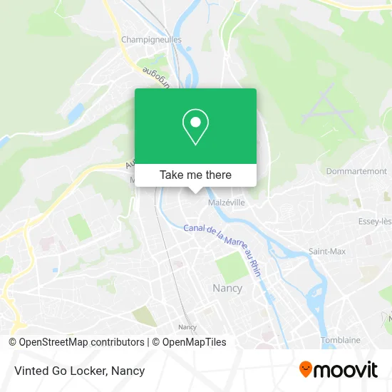 Vinted Go Locker map
