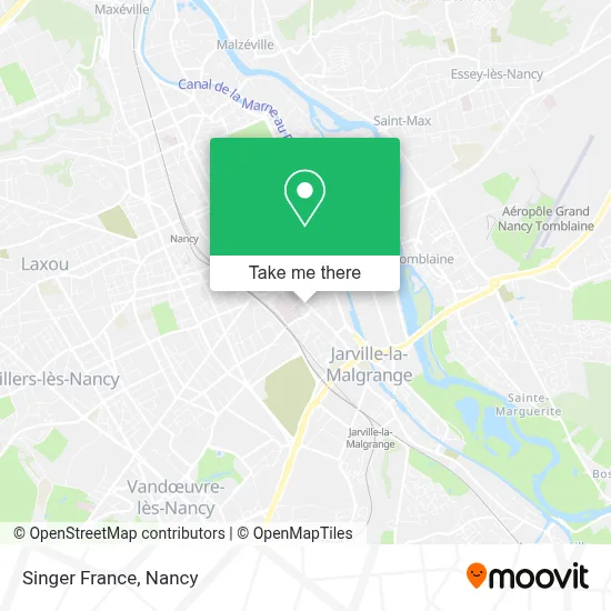 Singer France map