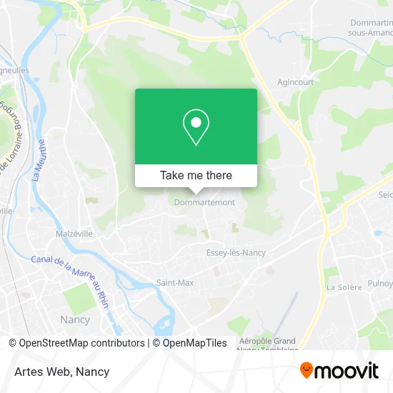 Artes Web map