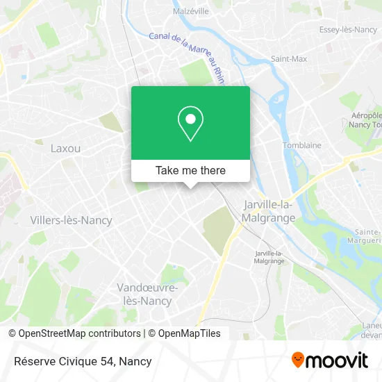 Réserve Civique 54 map