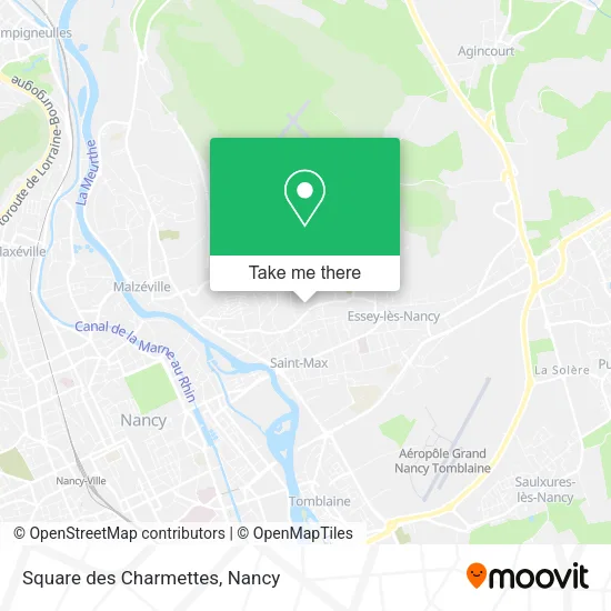 Square des Charmettes map