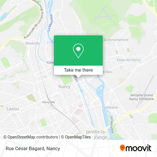 Rue César Bagard map