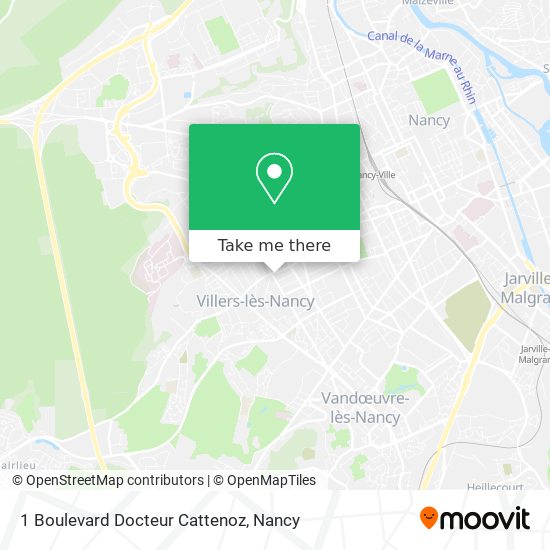 Mapa 1 Boulevard Docteur Cattenoz