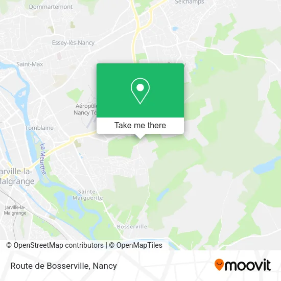 Route de Bosserville map