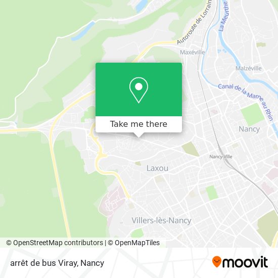 arrêt de bus Viray map