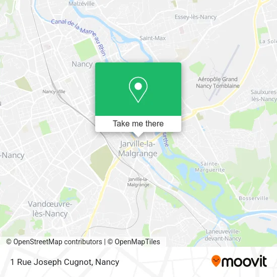 1 Rue Joseph Cugnot map