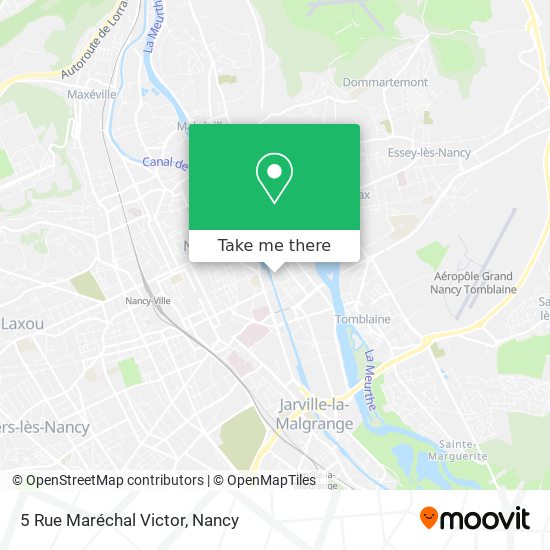 Mapa 5 Rue Maréchal Victor