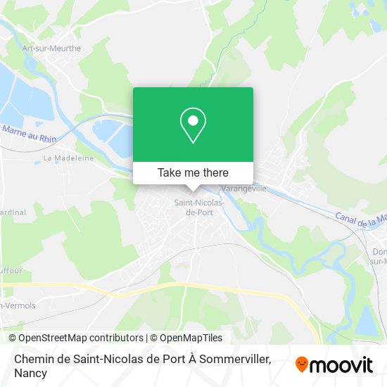 Chemin de Saint-Nicolas de Port À Sommerviller map