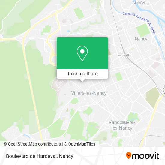 Boulevard de Hardeval map