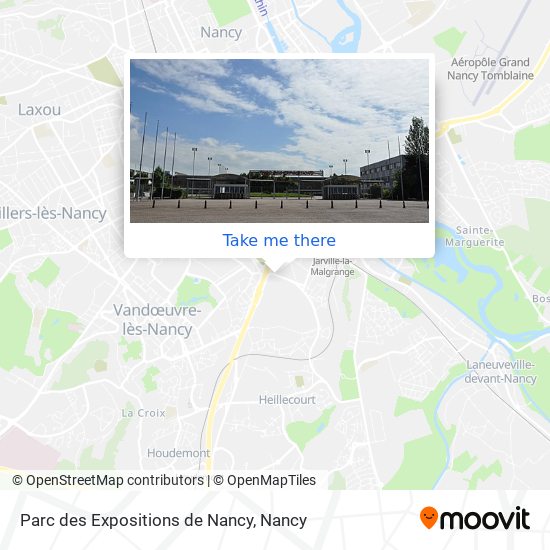 Parc des Expositions de Nancy map