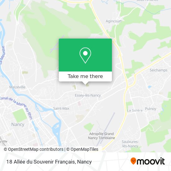 18 Allée du Souvenir Français map