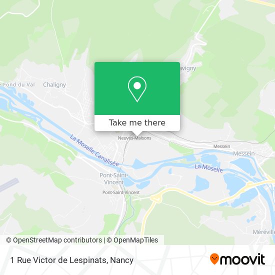 Mapa 1 Rue Victor de Lespinats