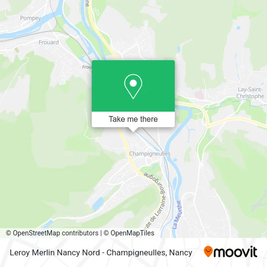 Leroy Merlin Nancy Nord - Champigneulles map