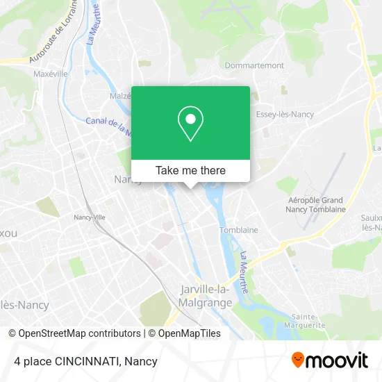 4 place CINCINNATI map