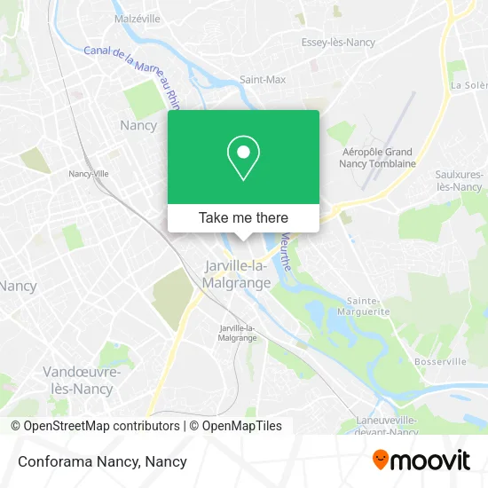 Conforama Nancy map