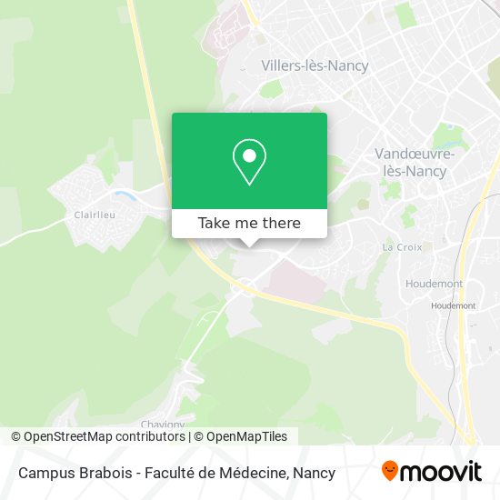 Campus Brabois - Faculté de Médecine map