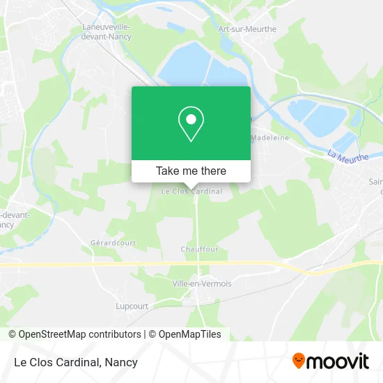 Le Clos Cardinal map