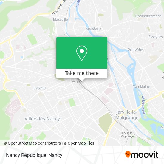 Mapa Nancy République