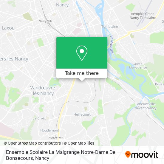 Mapa Ensemble Scolaire La Malgrange Notre-Dame De Bonsecours