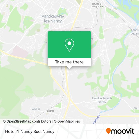 Hotelf1 Nancy Sud map