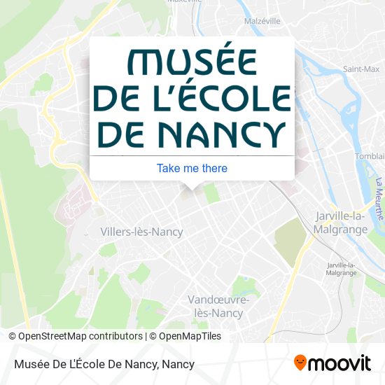 Mapa Musée De L'École De Nancy