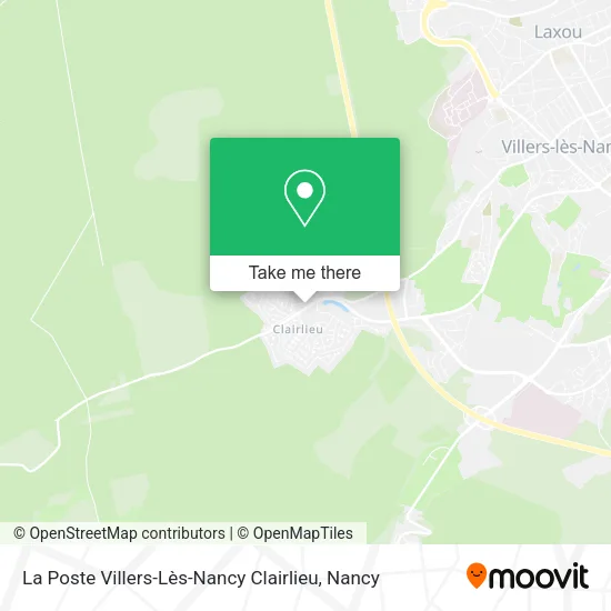 La Poste Villers-Lès-Nancy Clairlieu map