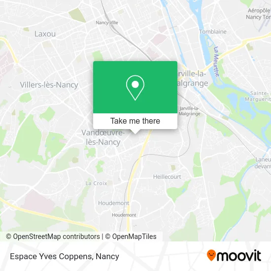 Espace Yves Coppens map