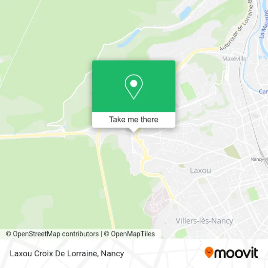Laxou Croix De Lorraine map