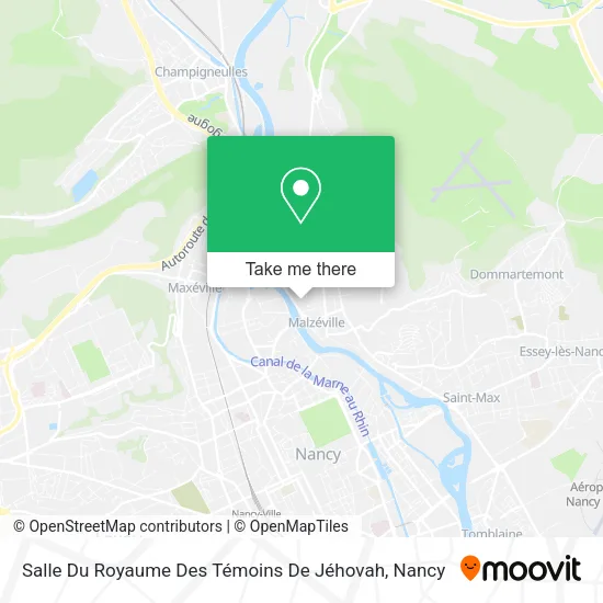 Salle Du Royaume Des Témoins De Jéhovah map